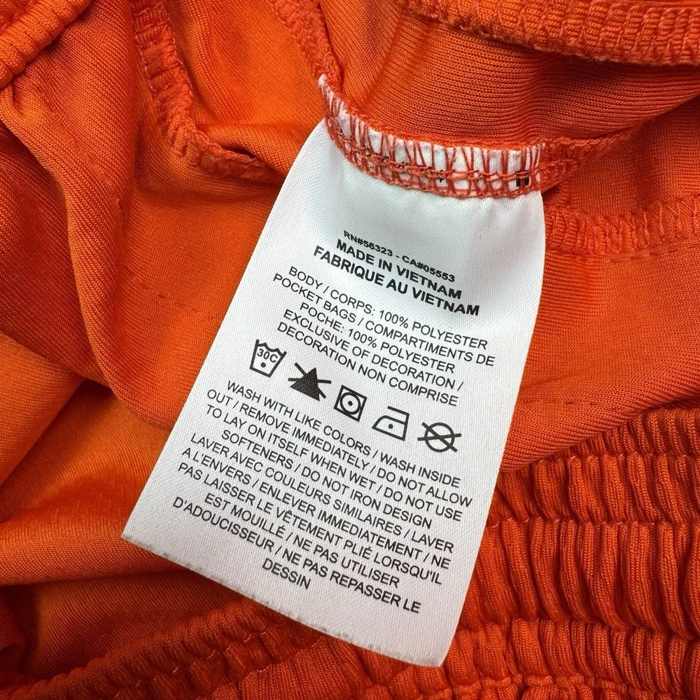 Nike Air Shorts Womens Medium Athletic Breathable Lightweight Stretch Orange